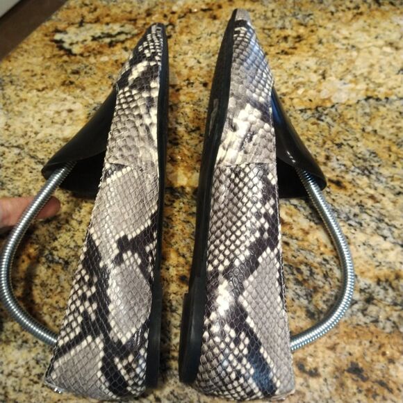 Vintage Snake Print Leather Pointed Toe Flats Michael Kors Size 9.5M - Picture 7 of 13